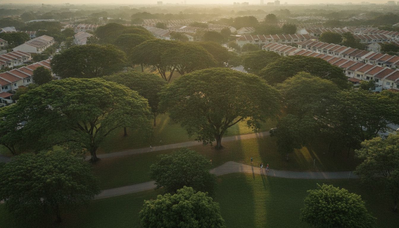 Lush greenery and nearby park spaces around Chuan Terrace, Serangoon Gardens