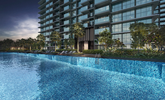 Artist impression of One Chuan Grove towers and facade
