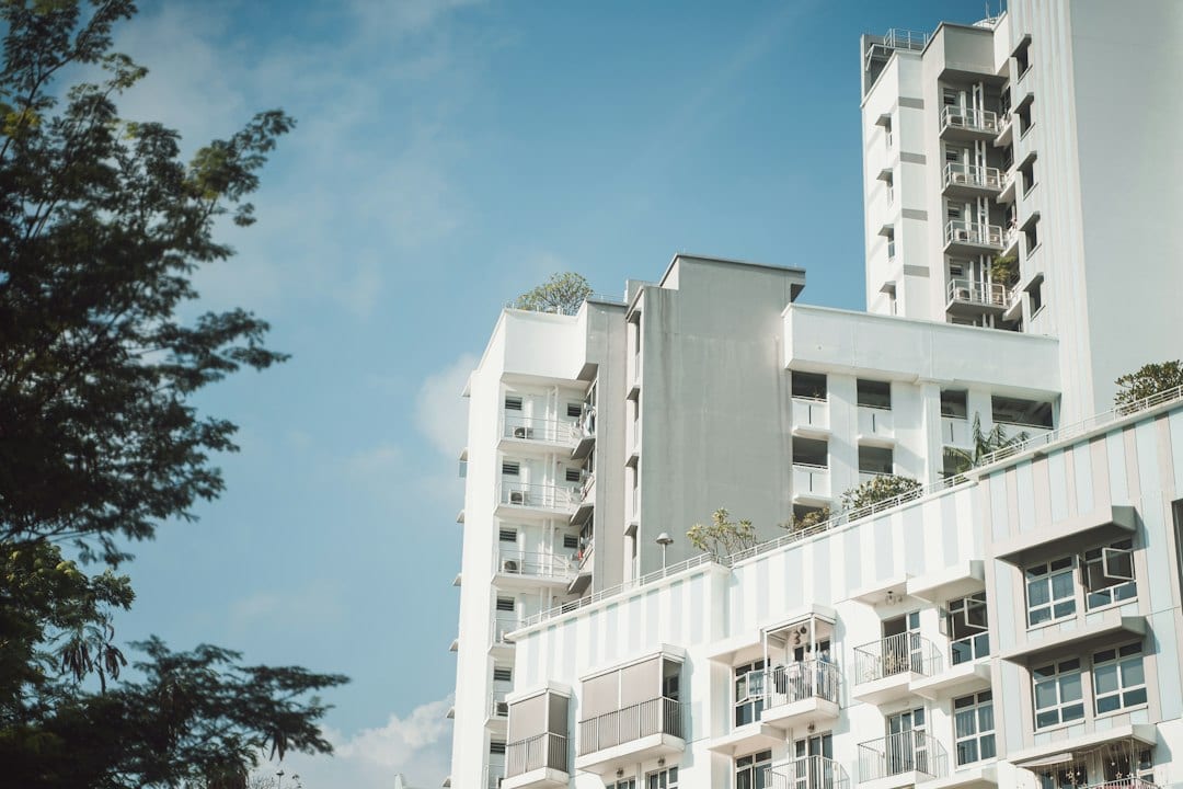 Modern Singapore condominium exterior